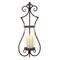 Black Iron Traditional Candle Wall Sconce, 25&#x22; x 10&#x22; x 6&#x22;